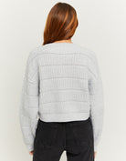 Cropped Cardigan | Grey