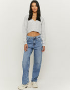 Cropped Cardigan | Grey