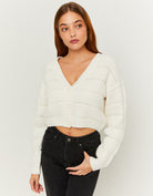 Cropped Cardigan | Off White