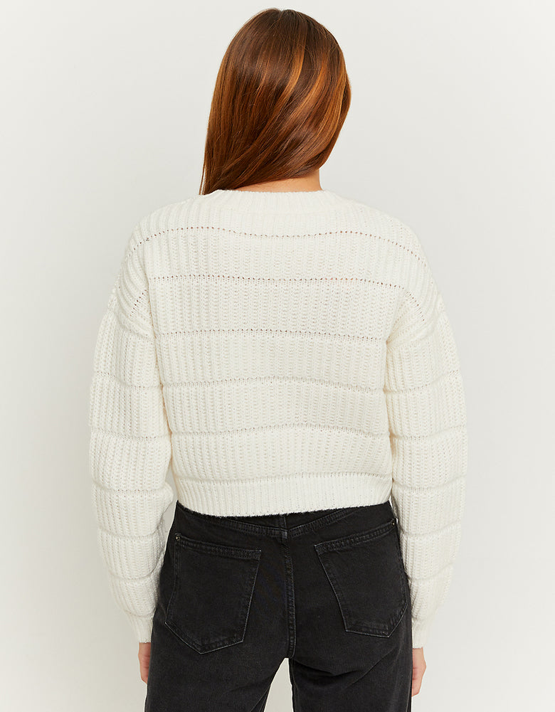 Cropped Cardigan | Off White
