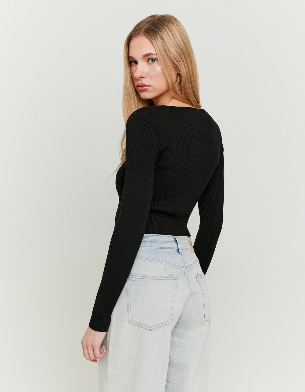 Cardigan Long Sleeves with Bows | Black