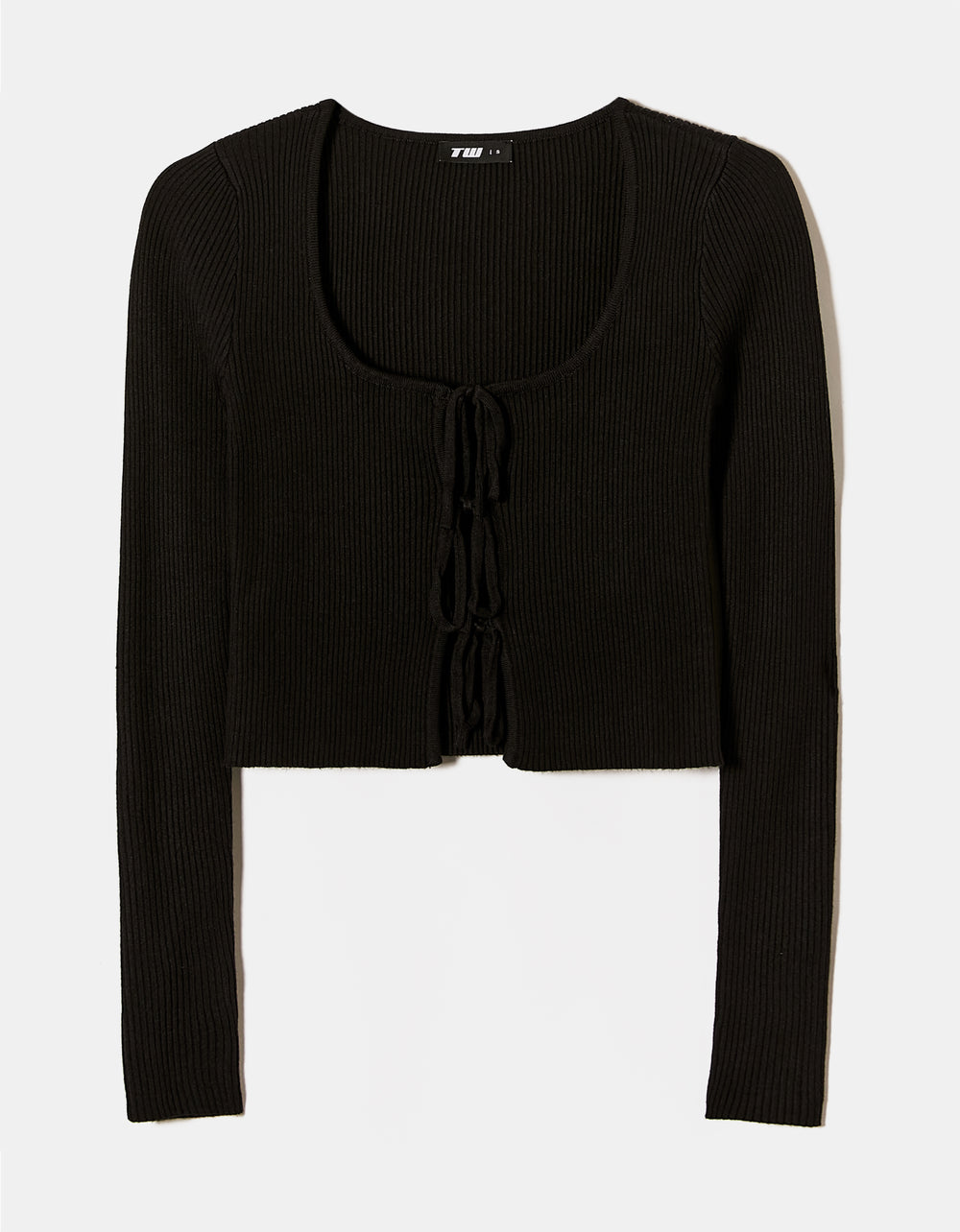 Cardigan Long Sleeves with Bows | Black