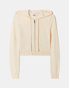 Knit Cardigan with Hood | Off White