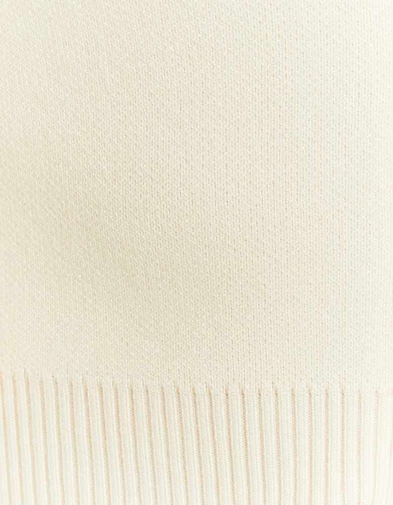 Knit Cardigan with Hood | Off White