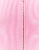 Knit Cardigan with Polo Collar | Pink