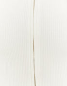 Knit Cardigan with Polo Collar | Off White