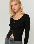 Knitted Cardigan | Black