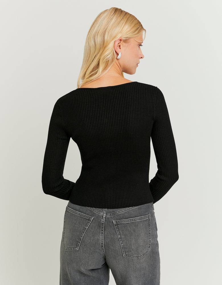 Knitted Cardigan | Black