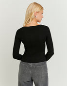 Knitted Cardigan | Black
