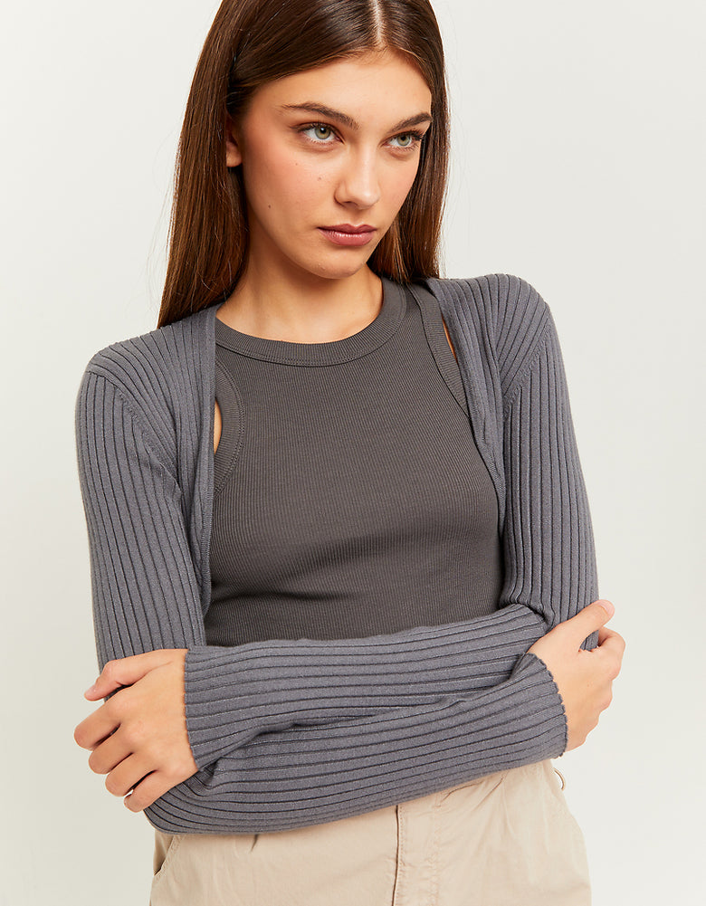 Cropped Bolero | Grey
