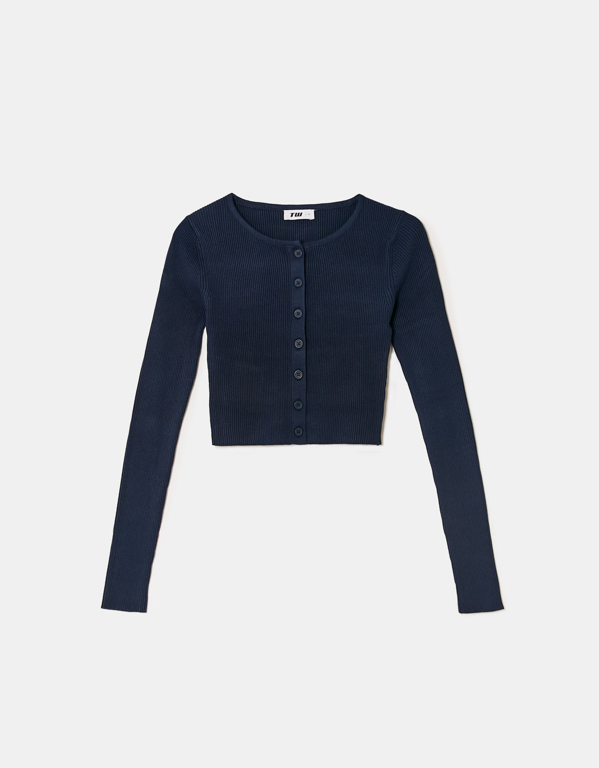 Crop Cardigan | Navy