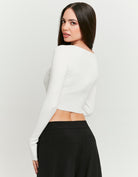 Crop Cardigan | Off White