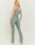 Stretch Denim Jumpsuit | Used Wash