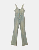Stretch Denim Jumpsuit | Used Wash