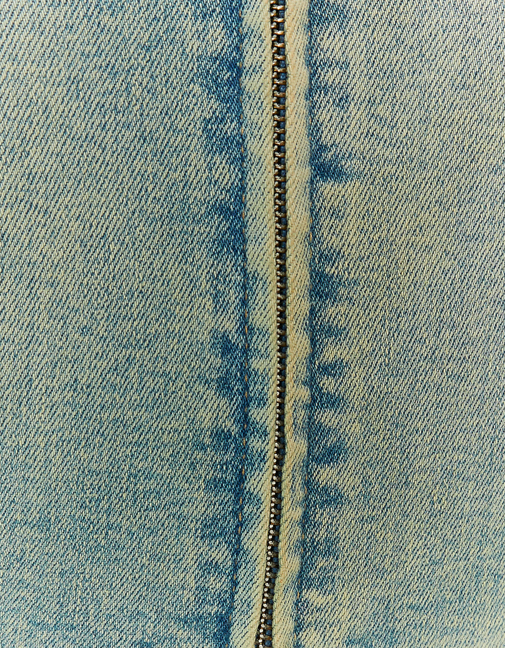 Stretch Denim Jumpsuit | Used Wash