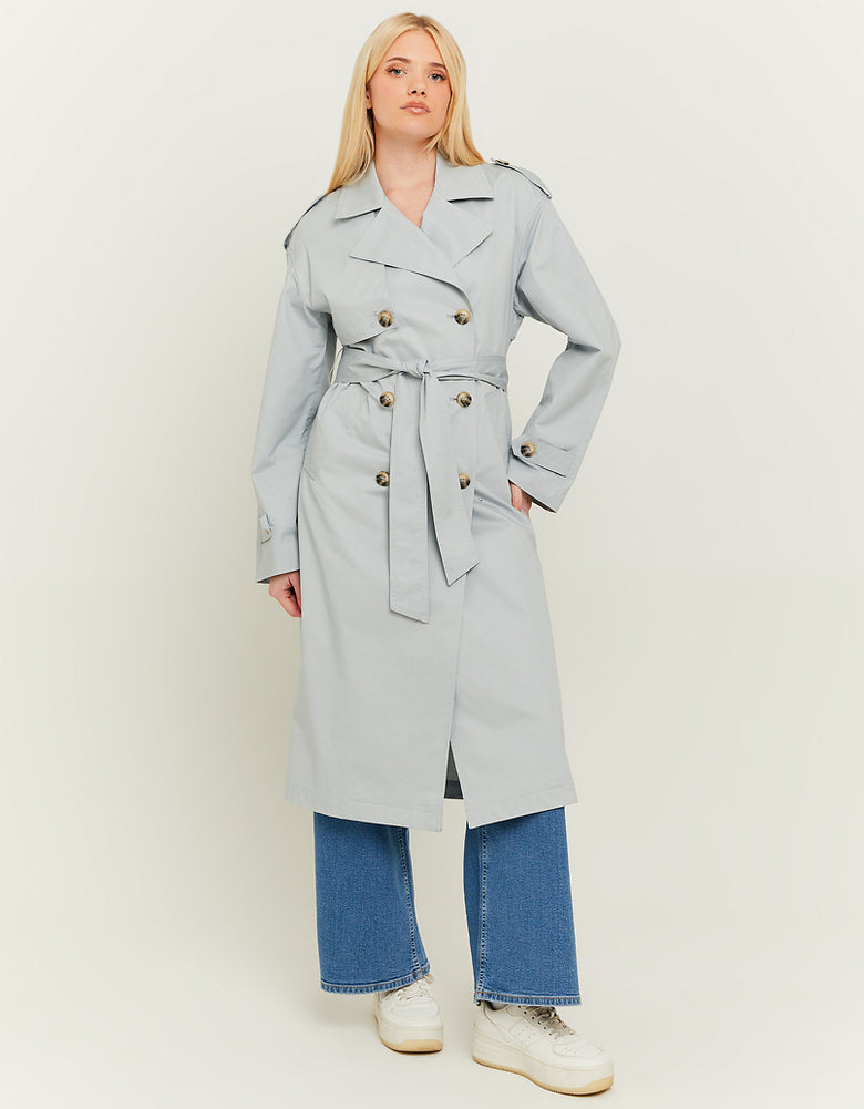 Long  Trenchcoat | Grey