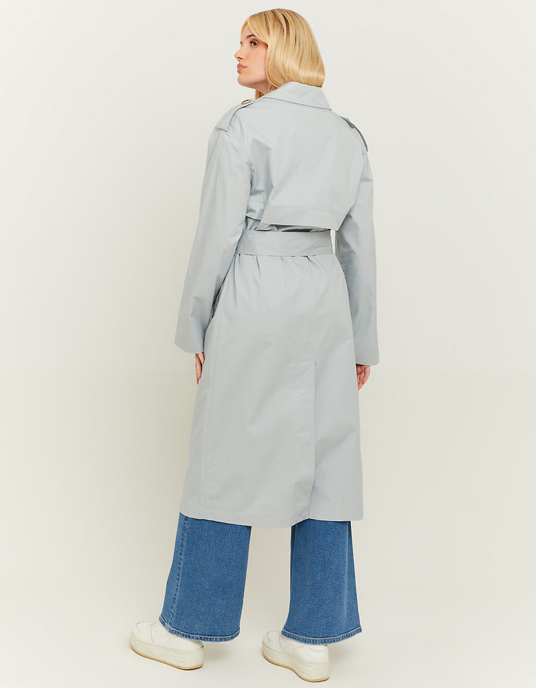 Long  Trenchcoat | Grey