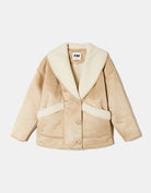 Faux Shearling Jacket | Kamel-Beige