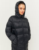 Padded Jacket With Detachable Hood | Black
