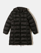 Long Light Padded Coat | Black