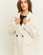 Fake Wool Coat | Cream