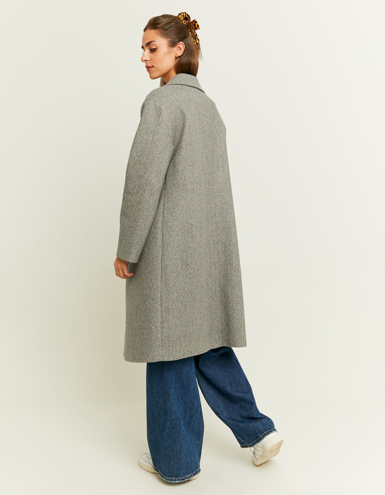 Fake Wool Coat | Grey