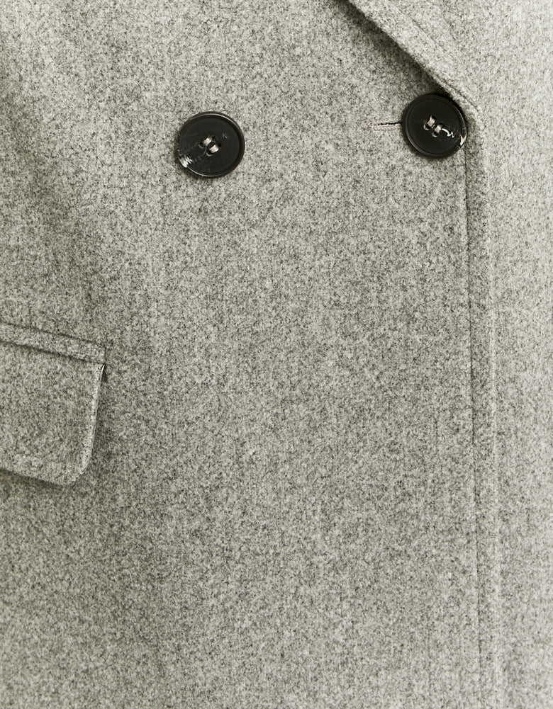 Fake Wool Coat | Grey