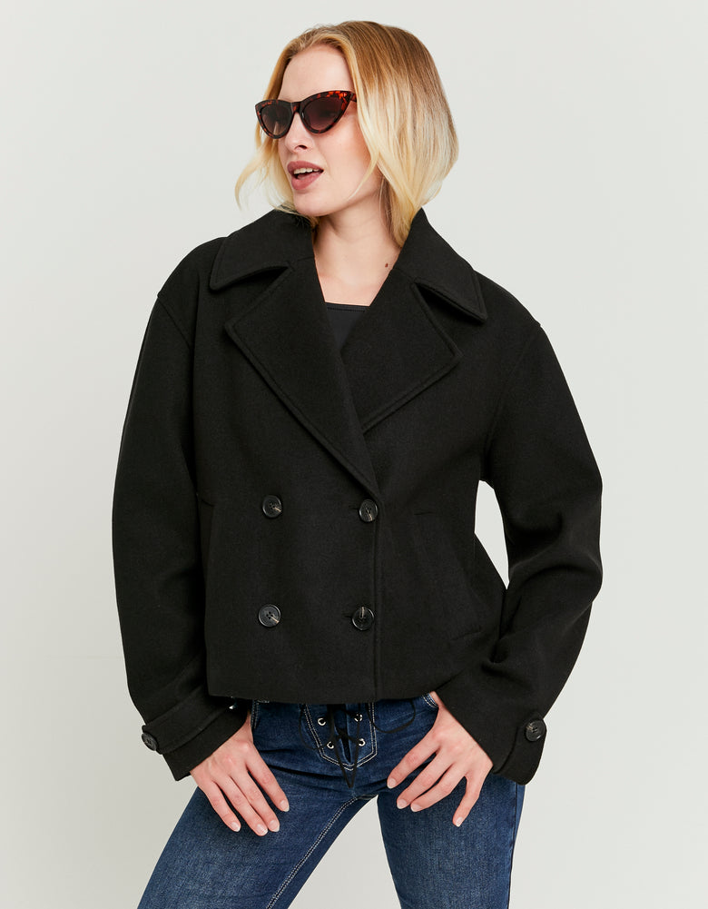 Buttoned Jacket | Black