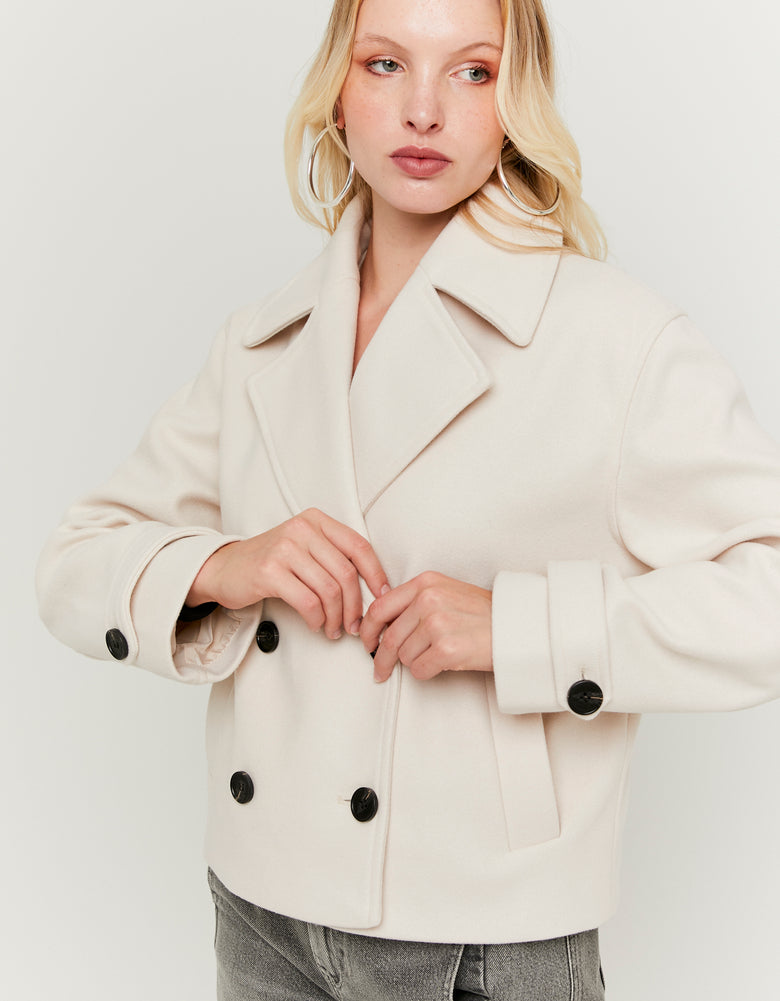 Buttoned Jacket | Cream
