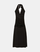 Long Dress with Slit | Black