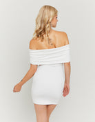 Off Shoulders mini dress | Off White
