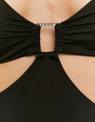 Long Dress with buckle | Black