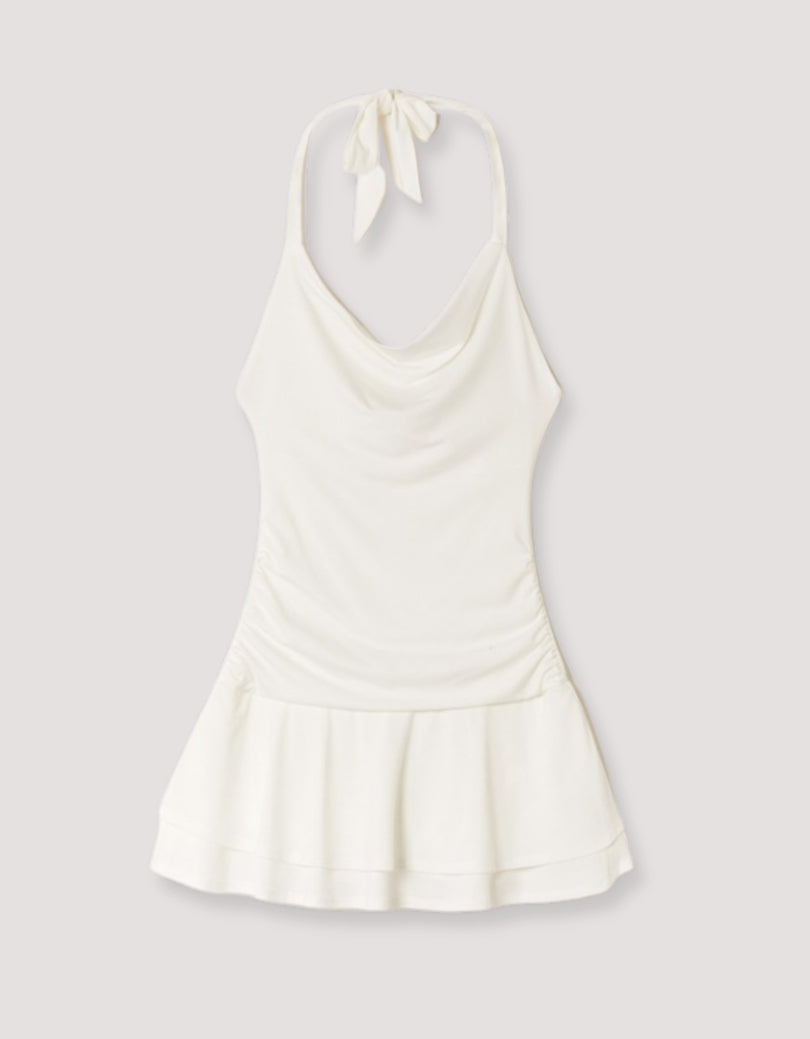 Backless Mini Dress | Off White