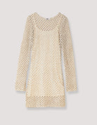 Crochet Midi Dress | Beige