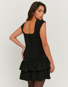 Dress with Ruffles | Black