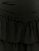 Dress with Ruffles | Black