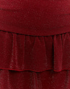 Dress with Ruffles | Bordeau