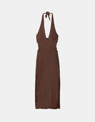 Long Dress With cut outs | Dark Red