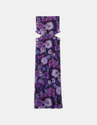 Printed Mesh Long Dress | Floral