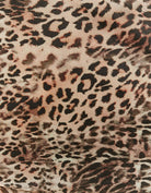 Leo Print Long Dress with Side Slit | Leo Print