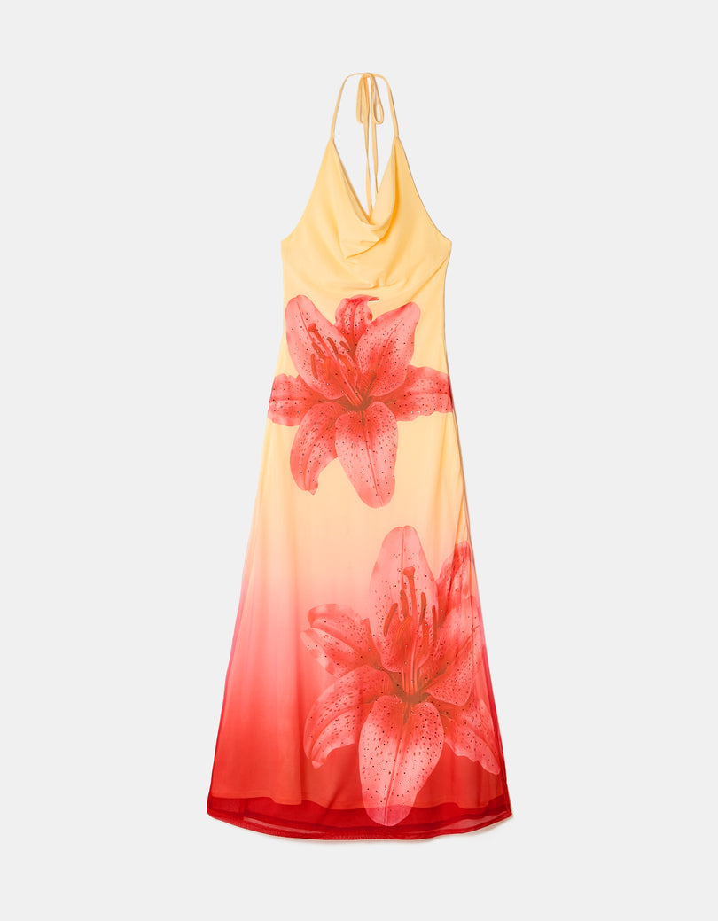 Floral Long Dress | Floral Print