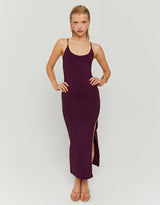 Basic Long Dress | Purple