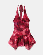 Backless Short Dress | Floral Print
