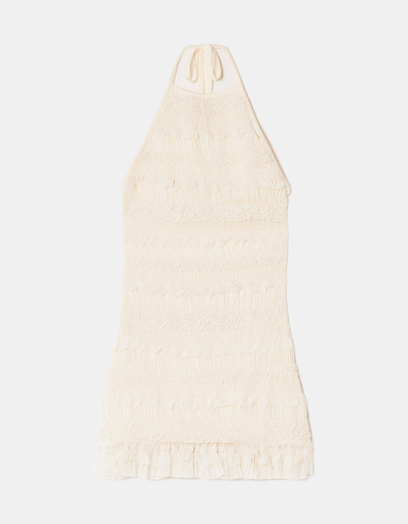 Backless Mini Dress | Off White