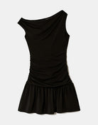 Asymmetric Short Dress | Red