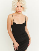Lurex Mini Dress | Black