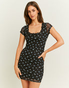 Floral Fitted Mini Dress | Floral Print