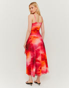 Backless Asymmetric Dress | Floral Print