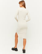Fitted Midi Dress | Cream