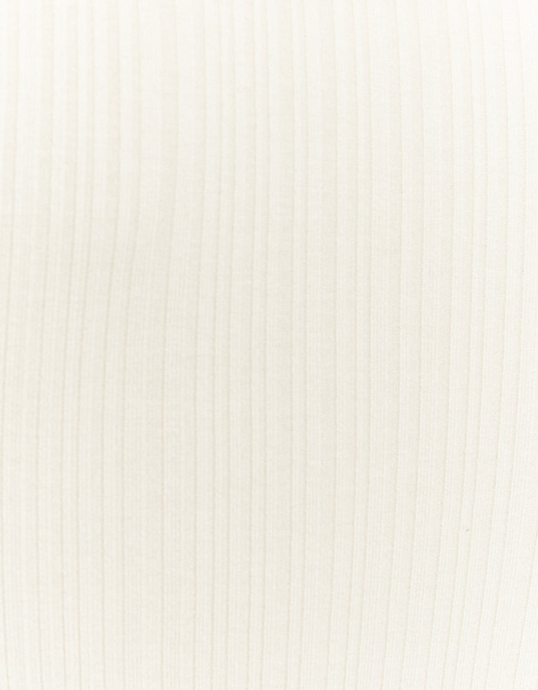 Fitted Midi Dress | Cream